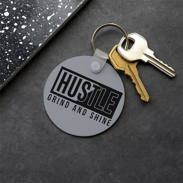 Llavero Motivación de Hustle Grind y Shine (Subido por el creador)
