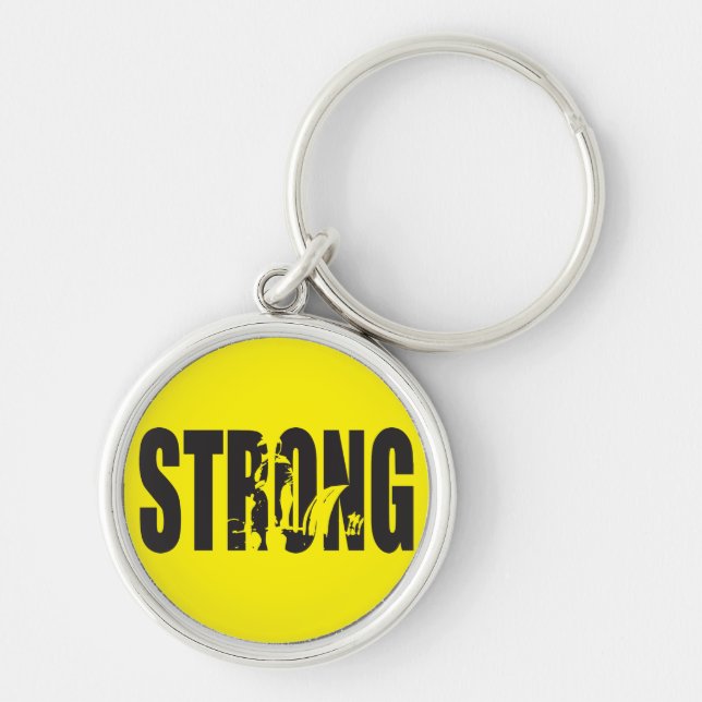 Llavero Motivación de Levantamiento de Peso - FUERTE (Frente)