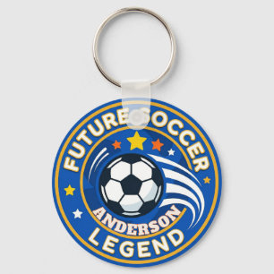 Llavero Motivación de Leyenda de Estrella de Fútbol Futuro