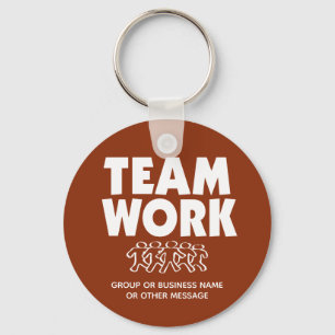 Llavero Motivación de trabajo de equipo con nombre de grup