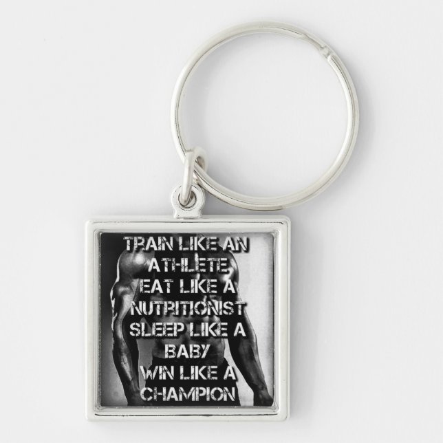 Llavero Motivación del entrenamiento: entrenar como atleta (Frente)