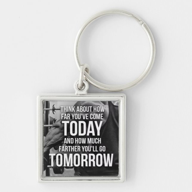 Llavero Motivación del gimnasio (Frente)