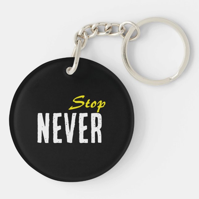 Llavero Motivation Acrylic Keychain – Minimal Design (Atrás)