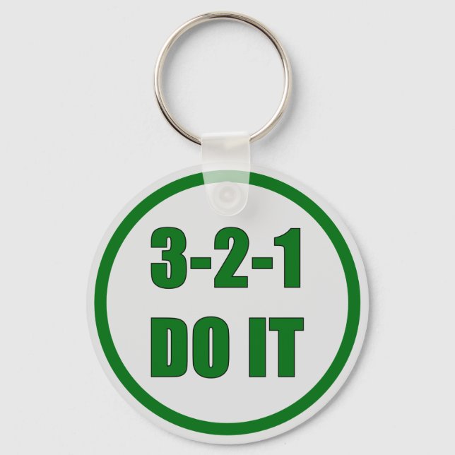 Llavero Motivational-3-2-1-Do-It-Bold-Green (Anverso)