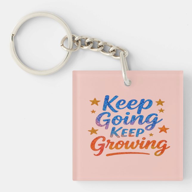 Llavero Motivational Acrylic Keychain for Women  (Frente)