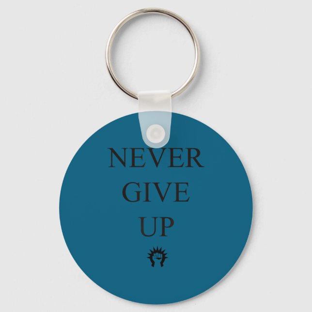 Llavero Motivational S- Never Give Up_1  (Anverso)
