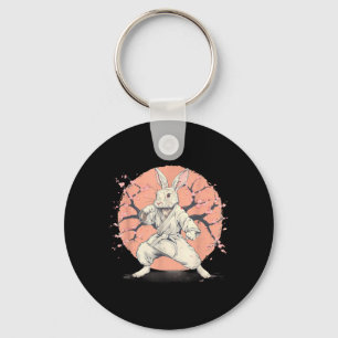 Llavero Motivo de conejo de karate Taekwondo Jiu-Jitsu MMA