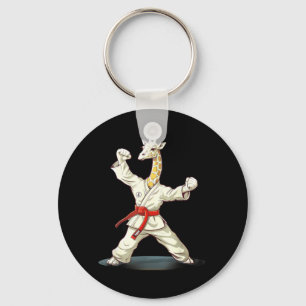 Llavero Motivo de jirafa de karate Taekwondo Jiu-Jitsu Mma