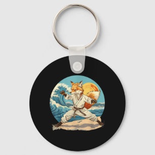 Llavero Motivo de zorro de karate Taekwondo Jiu-Jitsu MMA