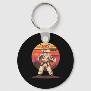 Llavero Motivo de zorro de karate Taekwondo Jiu-Jitsu MMA