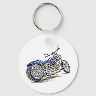Llavero Motocicleta azul HDR