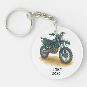 Llavero Motocicleta De Navidad Personalizada Para Chicos