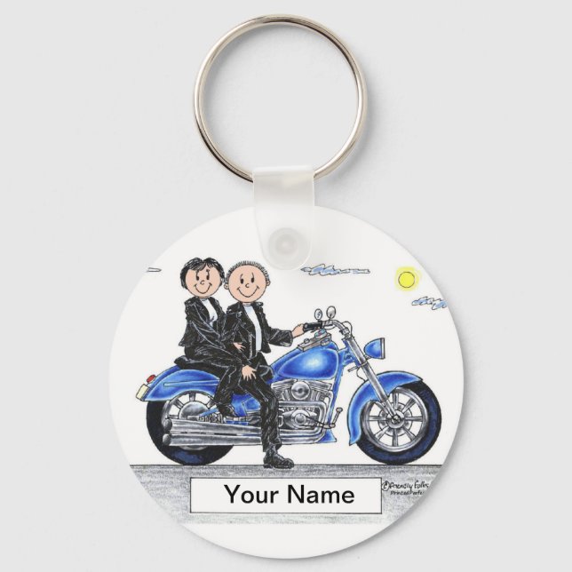 Llavero Motocicleta - Personalizado de pareja (Anverso)
