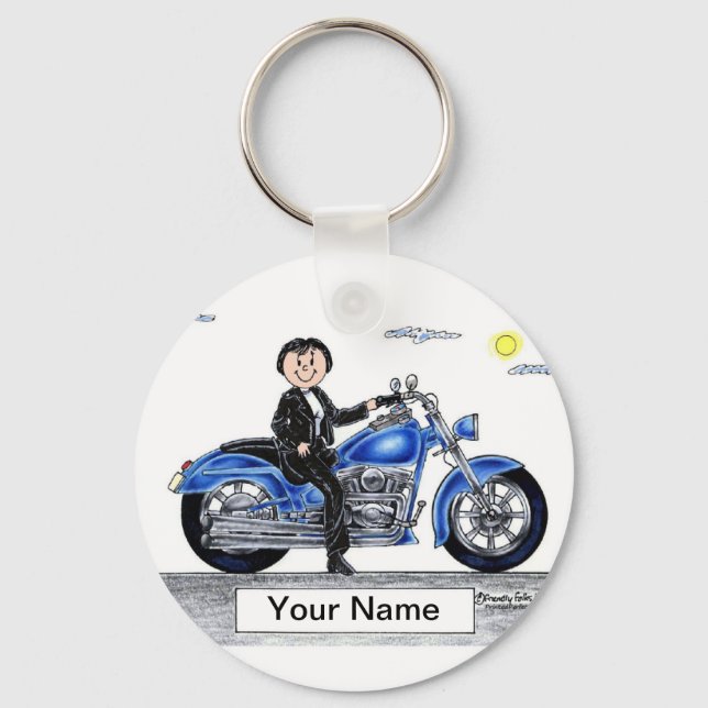 Llavero Motocicleta - Personalizado femenina (Anverso)