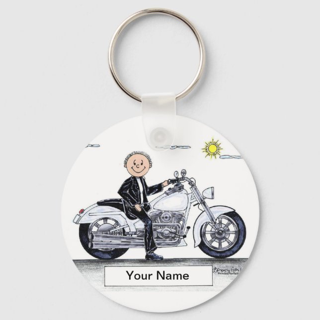 Llavero Motocicleta - Personalizado masculino por PrintedP (Anverso)