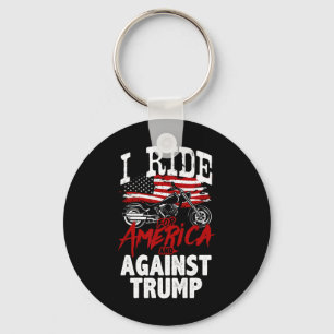 Llavero Motociclista Anti Trump Pro Democracia Resiste Con