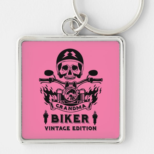 Llavero Motociclista Grandma (Frente)