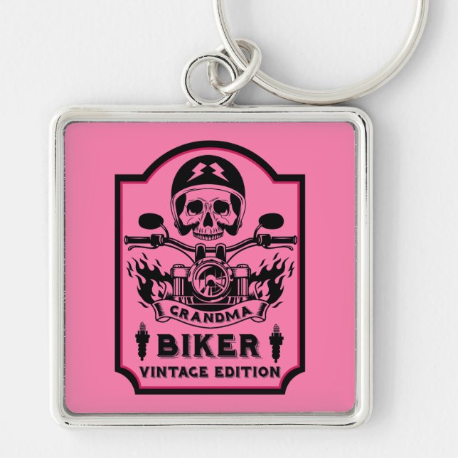 Llavero Motociclista Grandma (Frente)