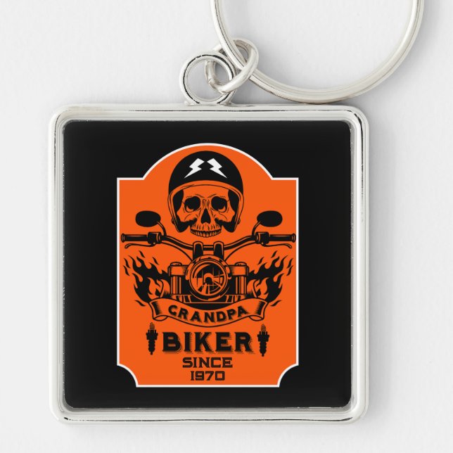 Llavero Motociclista Grandpa (Frente)