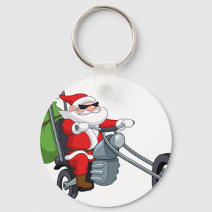 Llavero motociclista santa claus