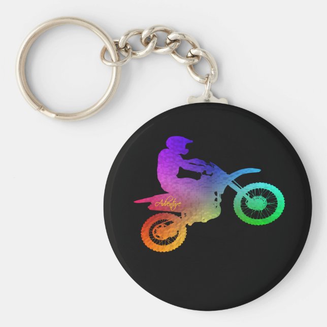 Llavero Motocross Dirt Bike Adventure Keychain (Frente)