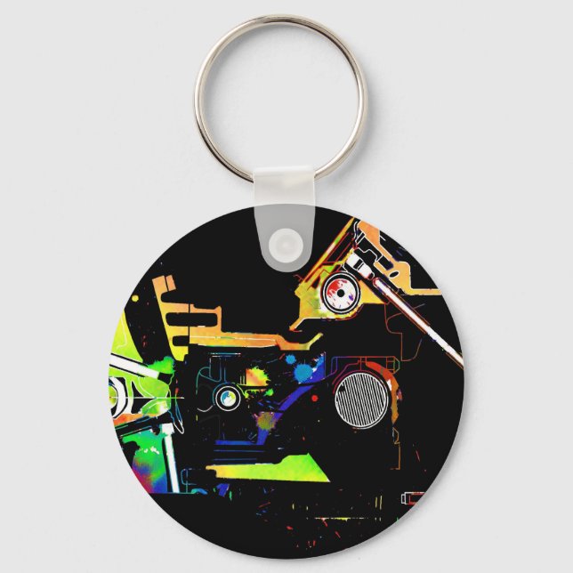 Llavero Motor de coches (Anverso)