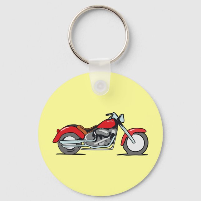 Llavero MotorCiclo rojo personalizado - MotorBike (Anverso)