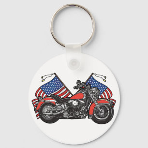 Llavero Motorista americano clásico