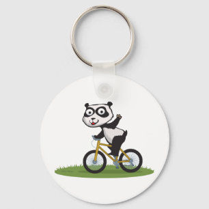Llavero Motorista del oso de panda