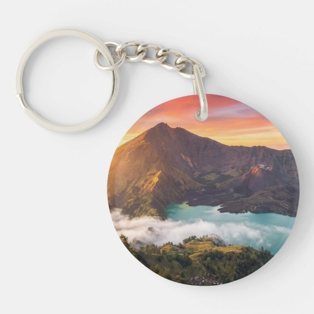 Llavero Mount Rinjani Volcano Crater Sunrise Keychains (Frente)
