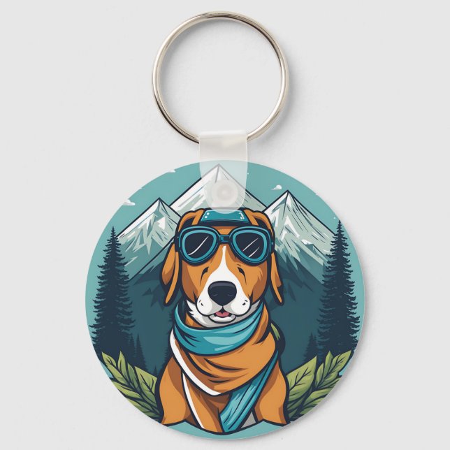 Llavero Mountain Adventure Dog (Anverso)