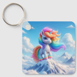 Llavero Mountain Magic Rainbow Unicorn