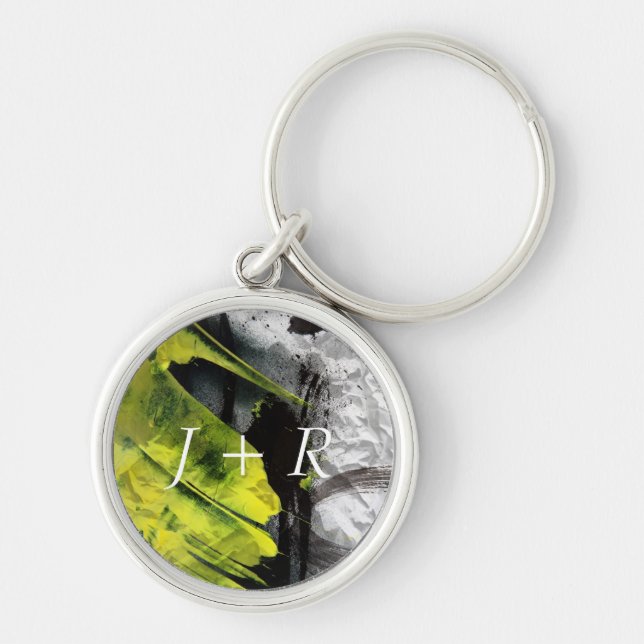 Llavero Movimientos expresivos del cepillo de la textura (Frente)