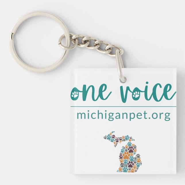 Llavero MPA One Voice Paw Imprime Keychain (Frente)