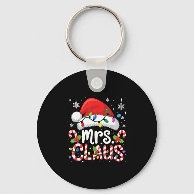 Llavero Mr And Mrs Claus Couples Matching Christmas  (Anverso)