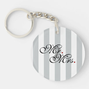 Llavero Mr. and Mrs. Click to Personalizar Color Stripes