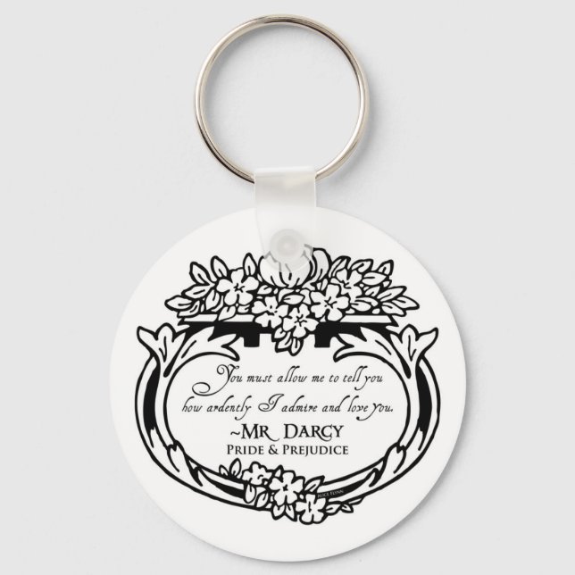 Llavero Mr Darcy Loves and Admires (Anverso)