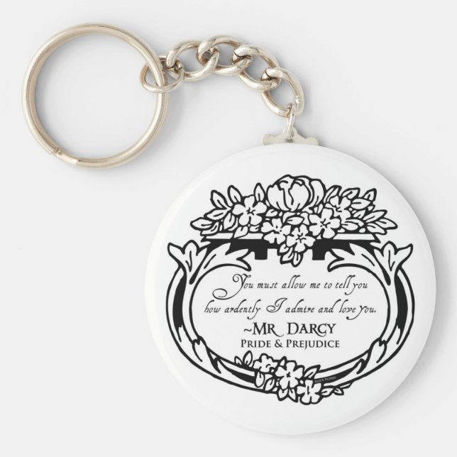 Llavero Mr Darcy Loves and Admires (Frente)