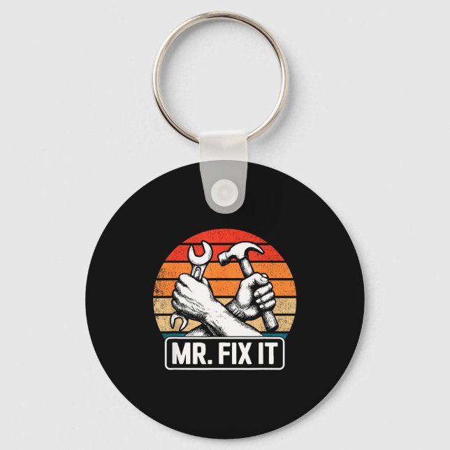 Llavero Mr. Fix It Funny Dad Shirts For Men From Wife Fath (Anverso)