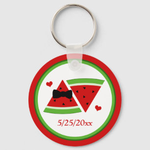 Llavero Mr & Mrs Watermelon Personalized Basic Keychain