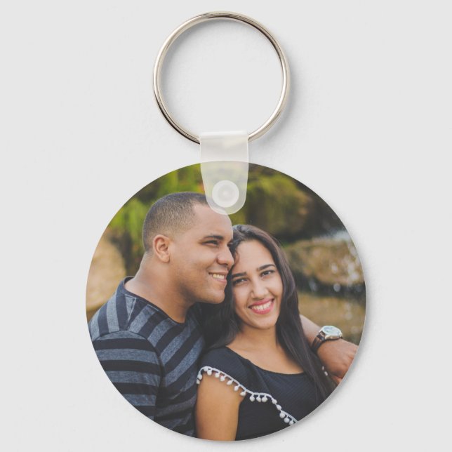 Llavero Mr. & Mrs. Wedding Favor Keyring Photo Name Date (Reverso )