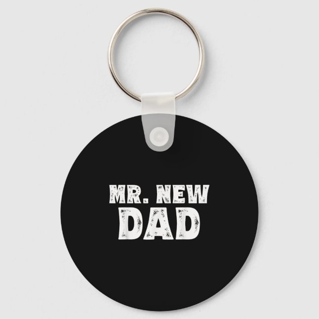 Llavero Mr. New Dad Funny New Father Quote Gift Dads  (Anverso)