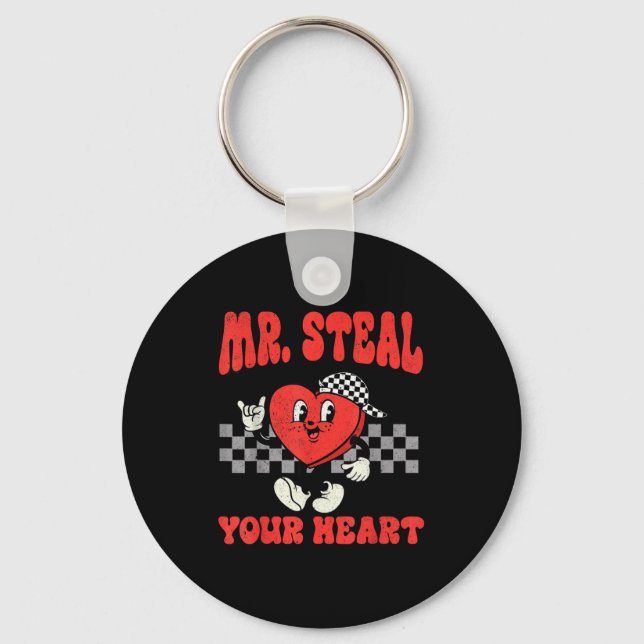 Llavero Mr Steal Your Heart For Boys Toddlers Valentine's  (Anverso)