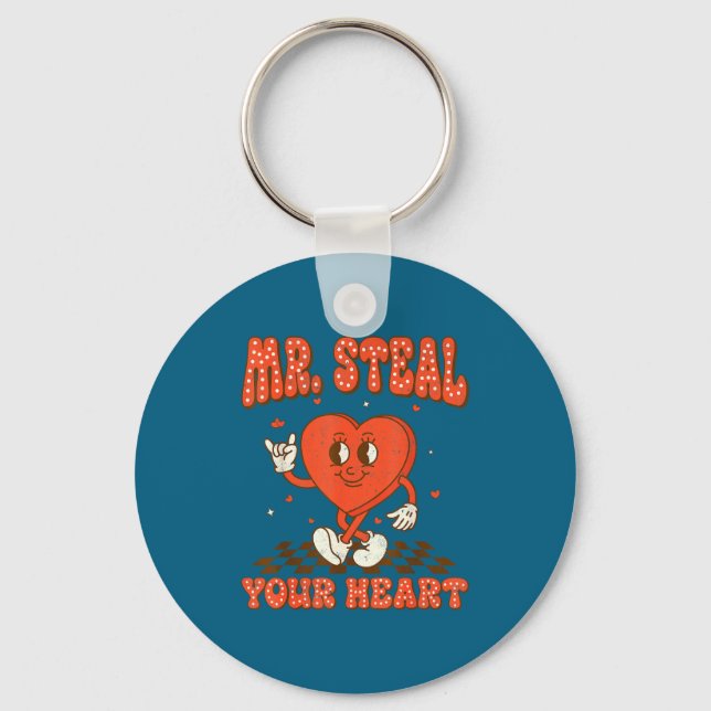 Llavero Mr Steal Your Heart For Boys Toddlers Valentine's  (Anverso)