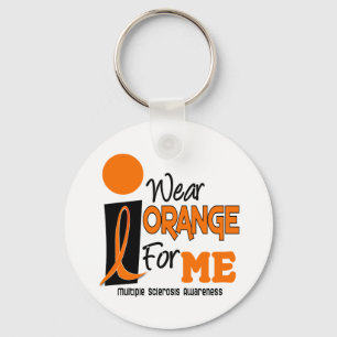 Llavero MS Esclerosis Múltiple Uso Naranja Para ME 9