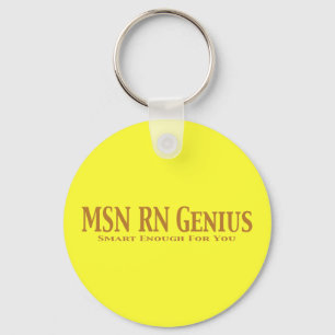 Llavero MSN RN Genius Gifts