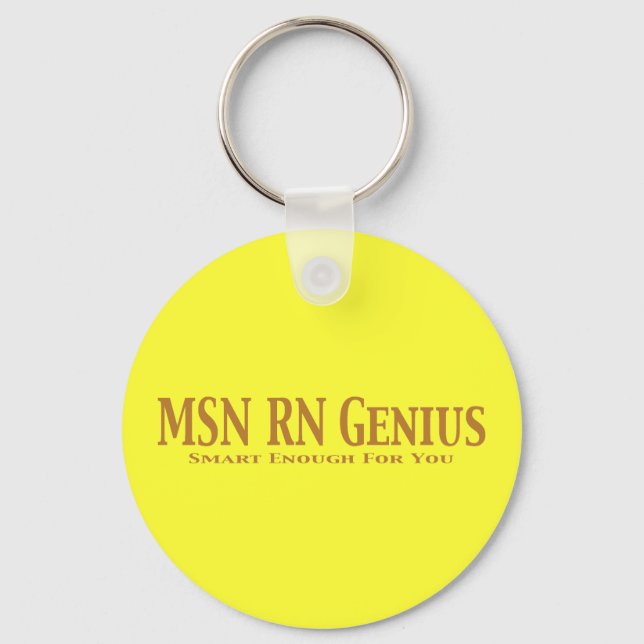 Llavero MSN RN Genius Gifts (Anverso)
