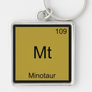 Llavero Mt - Minotaur Divertido Símbolo De Elemento Quím