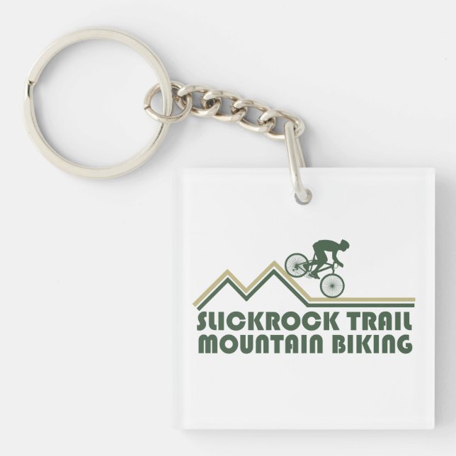 Llavero Mtb Mountain Biking - Senderos Slickrock Utah (Frente)