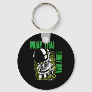 Llavero Muay Thai Astronauta Enrollado, Mma, Kickboxing, J